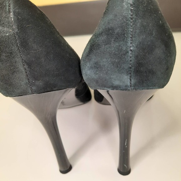 BcBgirls| Black Suede Mary Jane Heels Size 8 1/2 - Picture 3 of 7